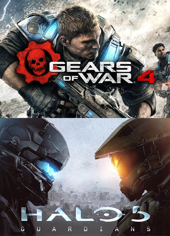 STARTER PACK: Gears of War 4 + Halo 5: Guardians Código Digital Xbox One Xbox Series