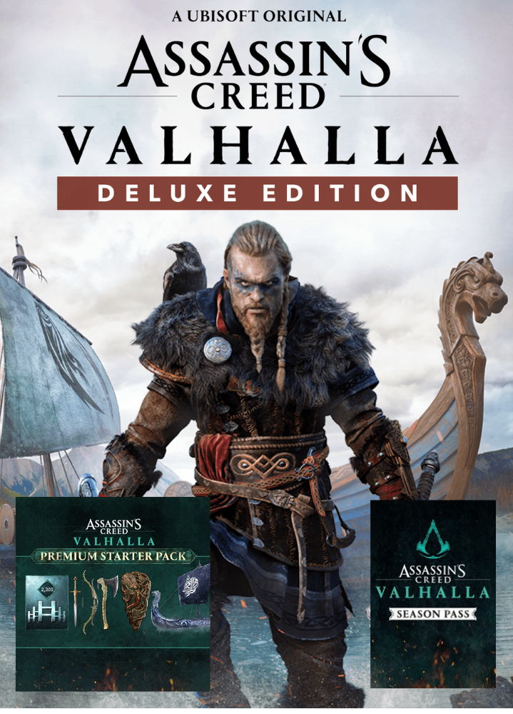 Assassin's Creed: Valhalla + Premium Starter Pack + Season Pass Cuenta Principal Xbox One Xbox Series