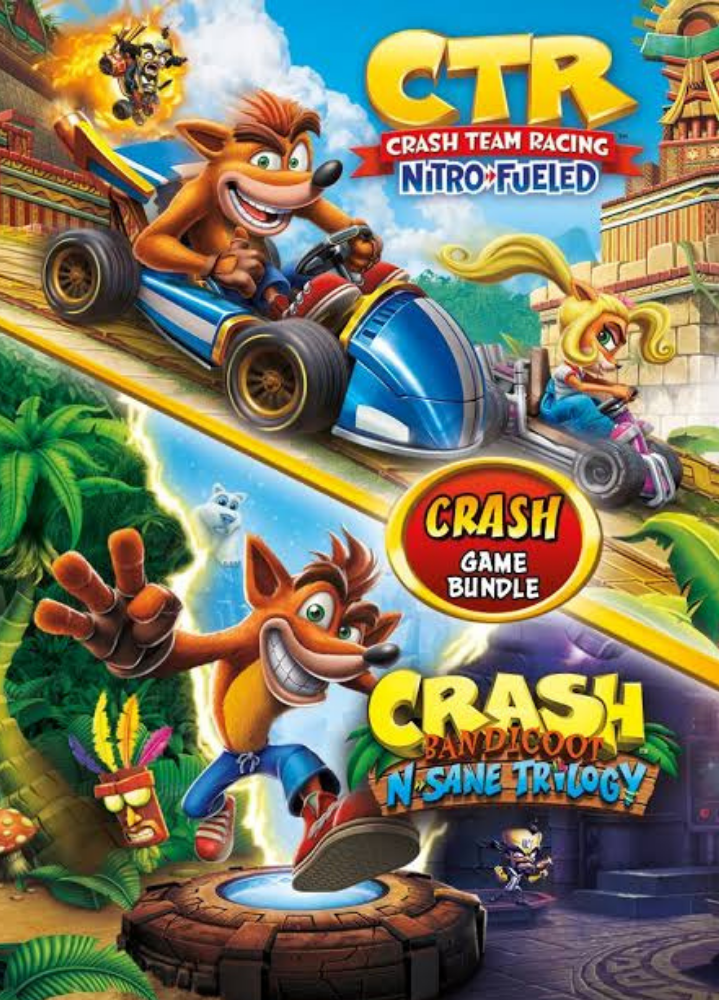 Lote Crash Bandicoot N Sane Trilogy + CTR Nitro Fueled Código Digital Xbox One Xbox Series