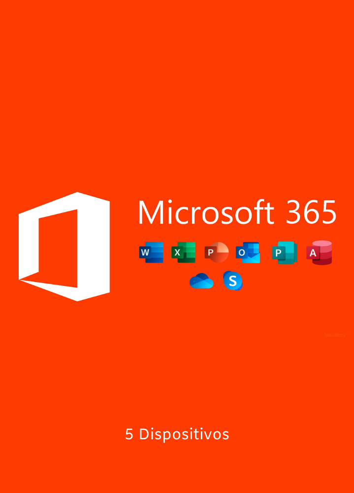 Microsoft Office 365 - 5 Dispositivos Cuenta Completa Windows iOS Mac y Android